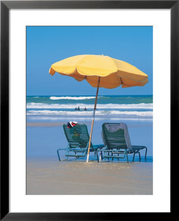 Yellow Beach Umbrella by Mark Gibson Pricing Limited Edition Print image