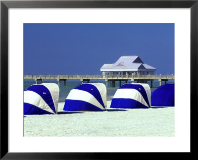 Clearwater Beach, Florida, Sun Huts by John Coletti Pricing Limited Edition Print image