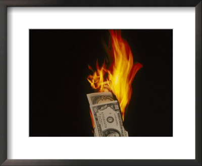 Burning $100 Bills by Paul Katz Pricing Limited Edition Print image