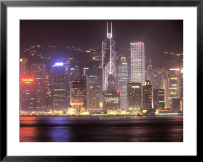 Bank Of China And Night Skyline, Hong Kong, China by John Coletti Pricing Limited Edition Print image