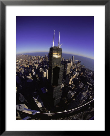 Sears Tower And Skyline Of Chicago, Il by Mark Segal Pricing Limited Edition Print image