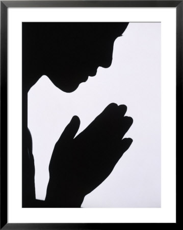 Silhouette Of Woman Praying by Highbridge Pricing Limited Edition Print image