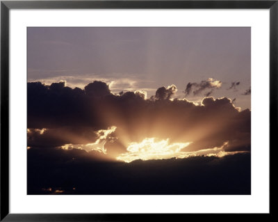 Dramatic Storm Cloud And Sunburst by Charlie Borland Pricing Limited Edition Print image