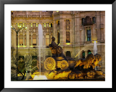 Plaza Cibeles At Night, Madrid, Spain by Peter Adams Pricing Limited Edition Print image