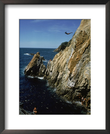 Man Cliff Diving, Acapulco, Mexico by Curt Shields Pricing Limited Edition Print image