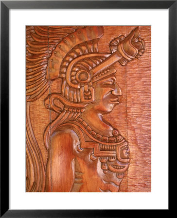 Mayan Wood Carving, Gales Point, Belize by Robert Houser Pricing Limited Edition Print image