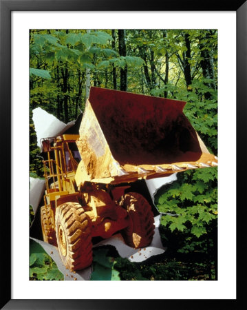 Front End Loader Running Through Environment by Josh Mitchell Pricing Limited Edition Print image