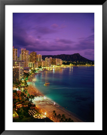 Waikiki Beach, Honolulu, Hi by Dave Bartruff Pricing Limited Edition Print image