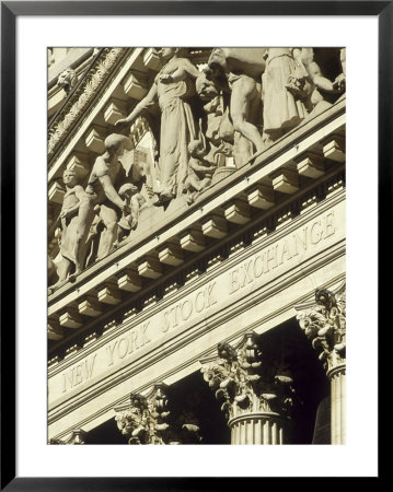 Architectural Detail, Ny Stock Exchange, Nyc by Kurt Freundlinger Pricing Limited Edition Print image