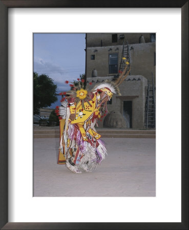 A Dakota Sioux Indian Doing A Traditional Dance by Taylor S. Kennedy Pricing Limited Edition Print image