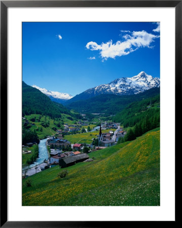 Otztal-Otz Valley And Town Of Solden, Tyrol, Austria by Walter Bibikow Pricing Limited Edition Print image