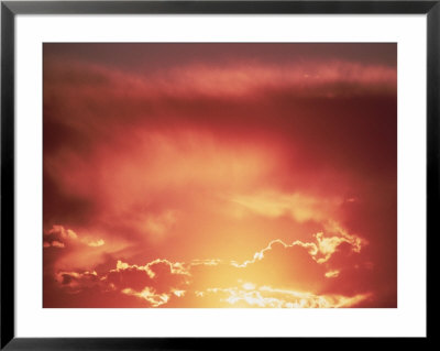 Clouds In Orange Colored Sky by Keith Black Pricing Limited Edition Print image