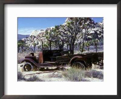 Old Truck In The Harsh Desert Of Joshua Tree National Park, California, Usa by Janis Miglavs Pricing Limited Edition Print image