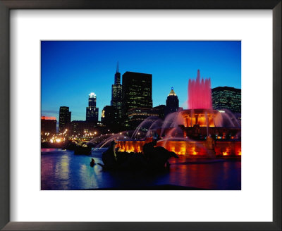 Buckingham Fountain At Night, Chicago, Il by Vic Bider Pricing Limited Edition Print image
