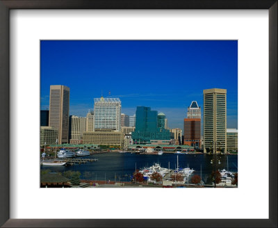 Skyline And Bay, Baltimore, Md by Vic Bider Pricing Limited Edition Print image