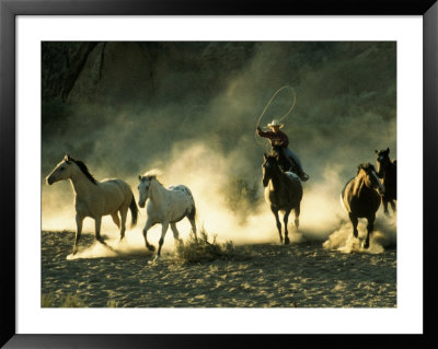 Cowboys On Horse Drive by Nancy Sams Pricing Limited Edition Print image