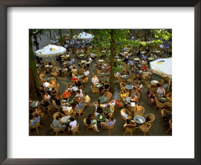 Cafe Overview, Leidseplein, Amsterdam, Holland by Walter Bibikow Pricing Limited Edition Print image