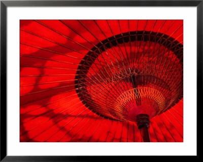 Detail Of Red Bangasa Umbrella, Japan by Cheryl Conlon Pricing Limited Edition Print image