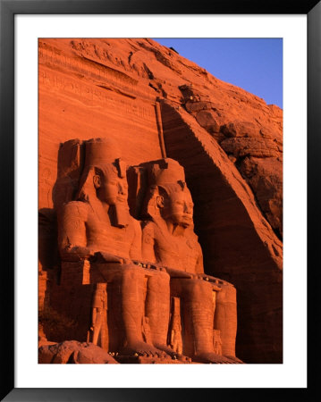 Statues Of Ramesses At The Great Temple Of Abu Simbel, Abu Simbel, Egypt by Anders Blomqvist Pricing Limited Edition Print image