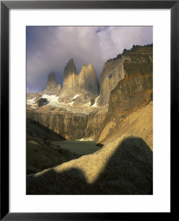 Clouds Over Torres Del Paine Mountains, Patagonia, Chile by Janis Miglavs Pricing Limited Edition Print image