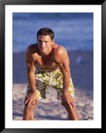 Man Waiting For Volleyball Serve by Bill Keefrey Pricing Limited Edition Print image