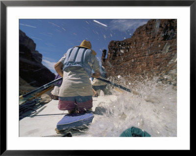 A Man Shoots The Rapids Of The Colorado River In A Dory by Bill Hatcher Pricing Limited Edition Print image