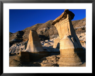 Rock Formations (Known As Hoodoos) At Red River Valley Badlands Drumheller Valley, Alberta, Canada by Barnett Ross Pricing Limited Edition Print image