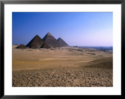 Great Pyramids In Desert, Giza, Egypt by Chris Mellor Pricing Limited Edition Print image