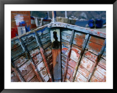 Bow Of Old Boat, Giardini-Naxos, Sicily, Italy by Martin Llado Pricing Limited Edition Print image
