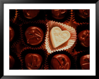 Heart White Chocolate With Dark Chocolates by Eric Kamp Pricing Limited Edition Print image