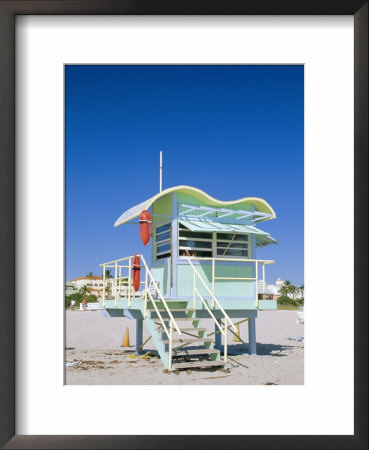 South Beach Lifeguard Station, Art Deco, Miami Beach, Florida, Usa by Fraser Hall Pricing Limited Edition Print image