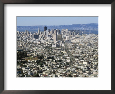 City Skyline Viewed From Twin Peaks, San Francisco, California, Usa by Fraser Hall Pricing Limited Edition Print image