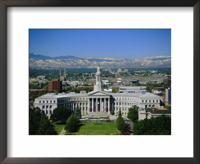 The Civic Center And Rockies Beyond, Denver, Colorado, Usa by Jean Brooks Pricing Limited Edition Print image