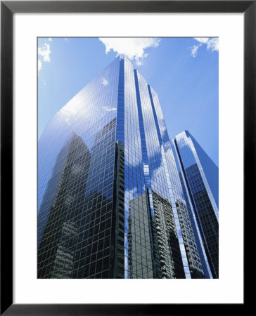 Reflections In Glass Of A Modern Skyscraper, Downtown, Calgary, Alberta, Canada by Ethel Davies Pricing Limited Edition Print image