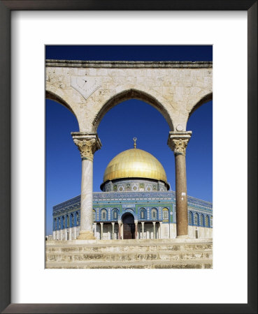 Dome Of The Rock, Mosque Of Omar, Temple Mount, Jerusalem, Israel, Middle East by Sylvain Grandadam Pricing Limited Edition Print image