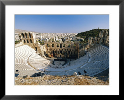 Theatre Of Herodes Atticus, The Acropolis, Athens, Greece, Europe by Gavin Hellier Pricing Limited Edition Print image