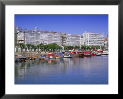 Colourful Boats In Port, La Coruna, Galicia, Spain, Europe by Gavin Hellier Pricing Limited Edition Print image