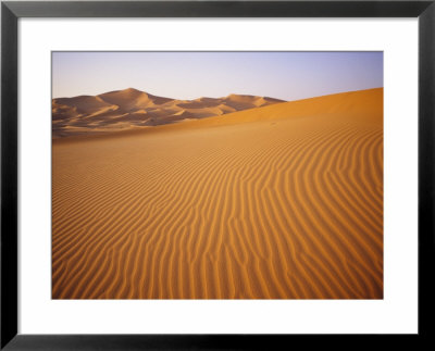 Sand Dunes, Grand Erg Occidental, Sahara Desert, Algeria, Africa by Geoff Renner Pricing Limited Edition Print image