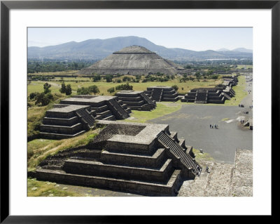 Avenue Of The Dead And The Pyramid Of The Sun In Background, North Of Mexico City, Mexico by Robert Harding Pricing Limited Edition Print image