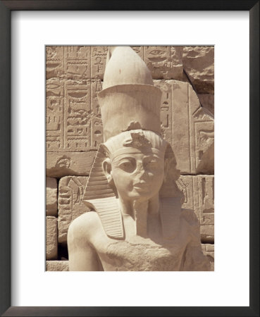 Statue Of The Pharaoh Ramses Ii, Karnak Temple, Thebes, Unesco World Heritage Site, Egypt by Nico Tondini Pricing Limited Edition Print image