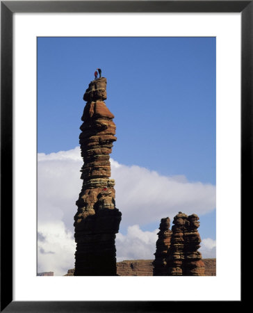 Climbers High Atop Monument Basins Pixie Stick by Bill Hatcher Pricing Limited Edition Print image