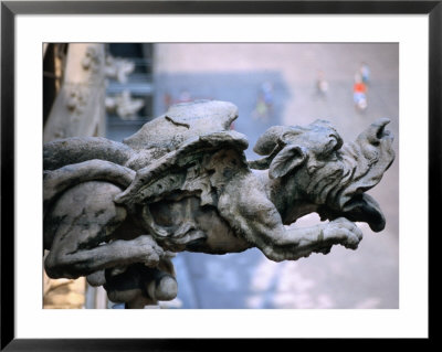 Gargoyle At Roof Of Duomo, Milan, Italy by Martin Moos Pricing Limited Edition Print image