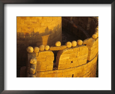 Hand-Rounded Boulders, Ramparts Of Jaisalmer Fort (12Th Century), Jaisalmer, Rajasthan, India by John & Lisa Merrill Pricing Limited Edition Print image