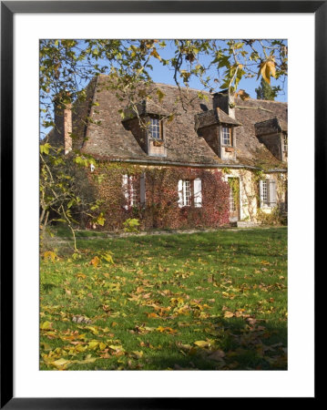 Main Farmhouse In Traditional Dordogne Style, Ferme De Biorne Duck And Fowl Farm, Dordogne, France by Per Karlsson Pricing Limited Edition Print image
