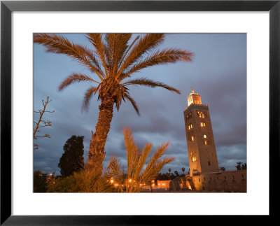 Koutoubia Mosque, Marrakech, Morocco by Walter Bibikow Pricing Limited Edition Print image