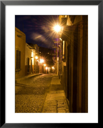 Street Scene Before Sunrise, San Miguel De Allende, Mexico by Nancy Rotenberg Pricing Limited Edition Print image