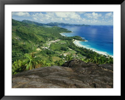 An Elevated View Of A Shore-Side Village From Mount Sebert by Bill Curtsinger Pricing Limited Edition Print image