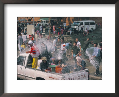Songkran, Thai New Year, Water Festival, Chiang Mai, Thailand, Southeast Asia by Alain Evrard Pricing Limited Edition Print image