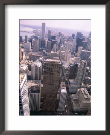 View South Over Downtown From John Hancock Center, Chicago, Illinois, Usa by Jenny Pate Pricing Limited Edition Print image
