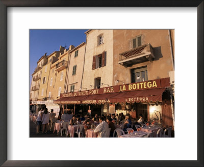 Restaurants Around The Harbour, St. Tropez, Var, Cote D'azur, Provence, France by Ken Gillham Pricing Limited Edition Print image